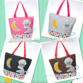 2015 promotional cute cartoon foldable shopping bags